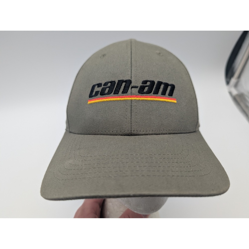 Can-Am BRP Men's Snapback Hat Olive Green Embroidered Logo Cap 288142 OSFM